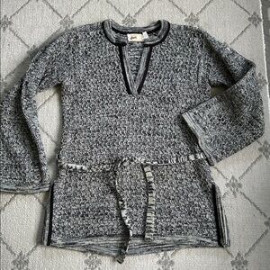 Vintage Duet Gray Knit Tunic Sweater
